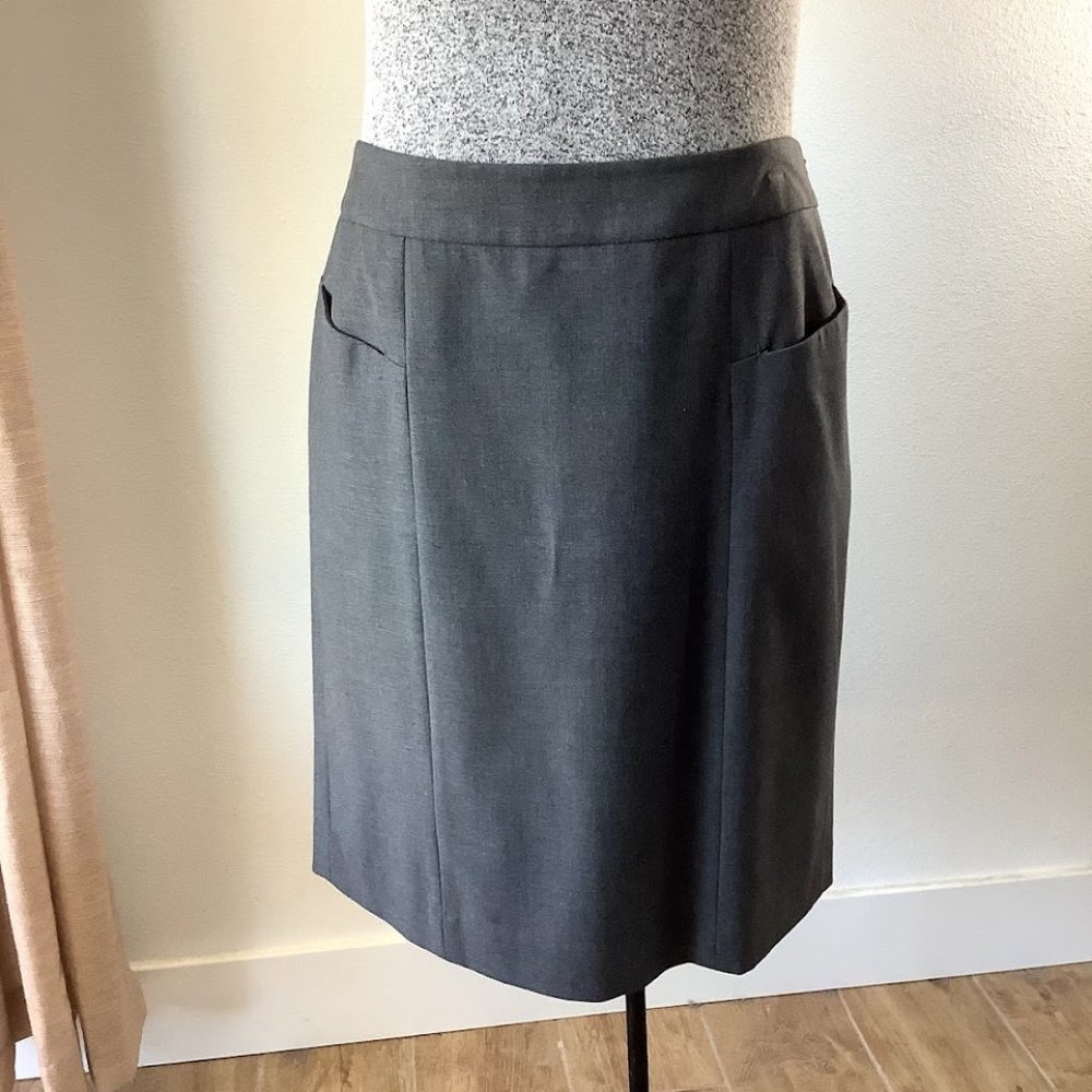 Loft | Grey Pencil Skirt